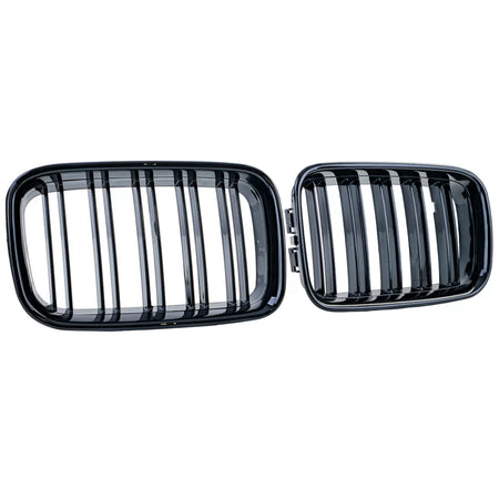 Griglia Doppia Alette Lucida Anteriore per BMW Serie 3 E36 Pre-facelift 90-96