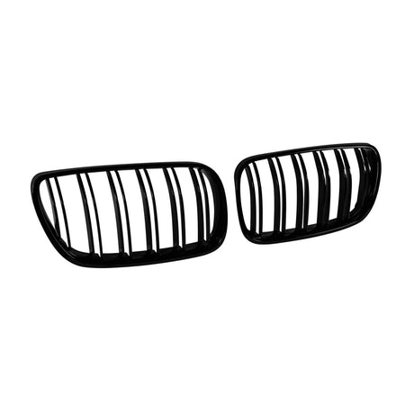 Griglia Doppia a Listelli Neri Lucidi per BMW X3 E83 2007-2010