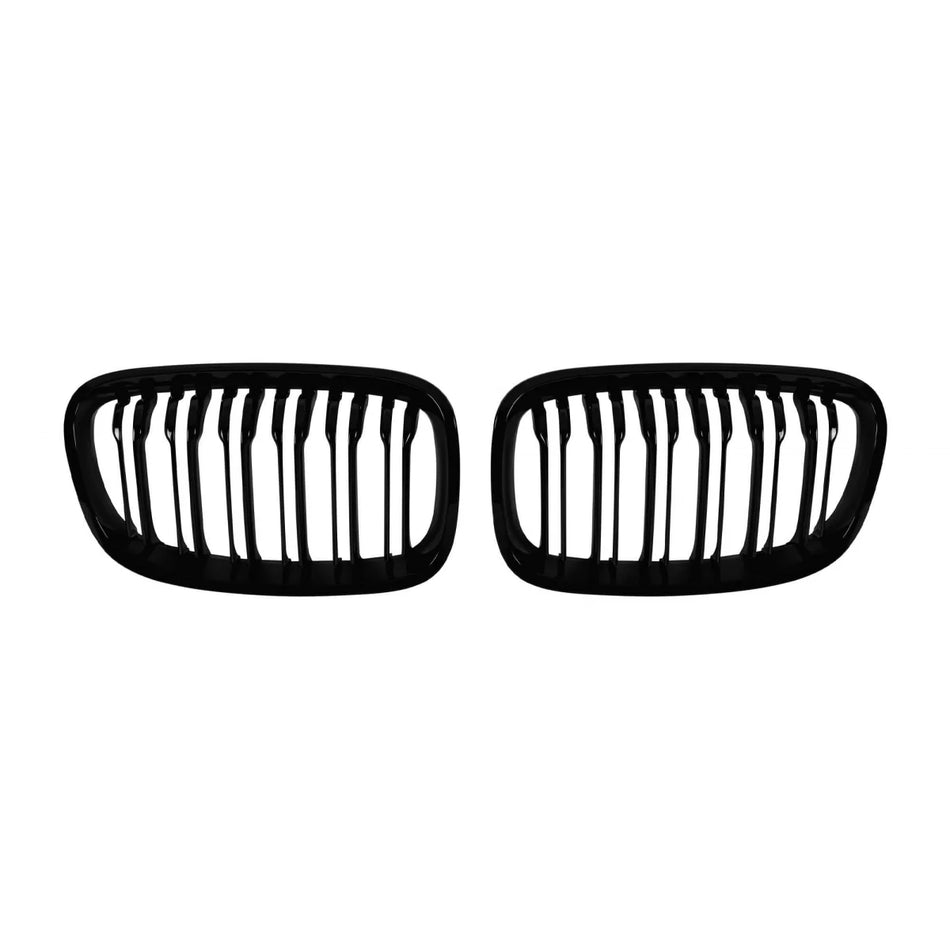Griglia Doppia Listelli Neri per BMW Serie 1 F20 5 Porte 2011-2015