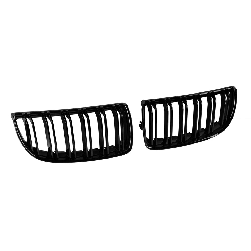 Griglia Doppia a Listelli Neri per BMW Serie 3 E90 Berlina 2005-2008