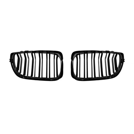 Griglia Doppia a Listelli Neri per BMW Serie 3 E46 2001-2005 Berlina e Touring