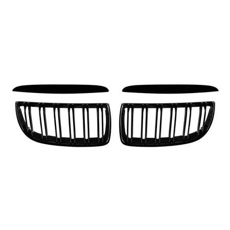 Griglia Doppia a Listelli Neri per BMW Serie 3 E90 Berlina 2005-2008