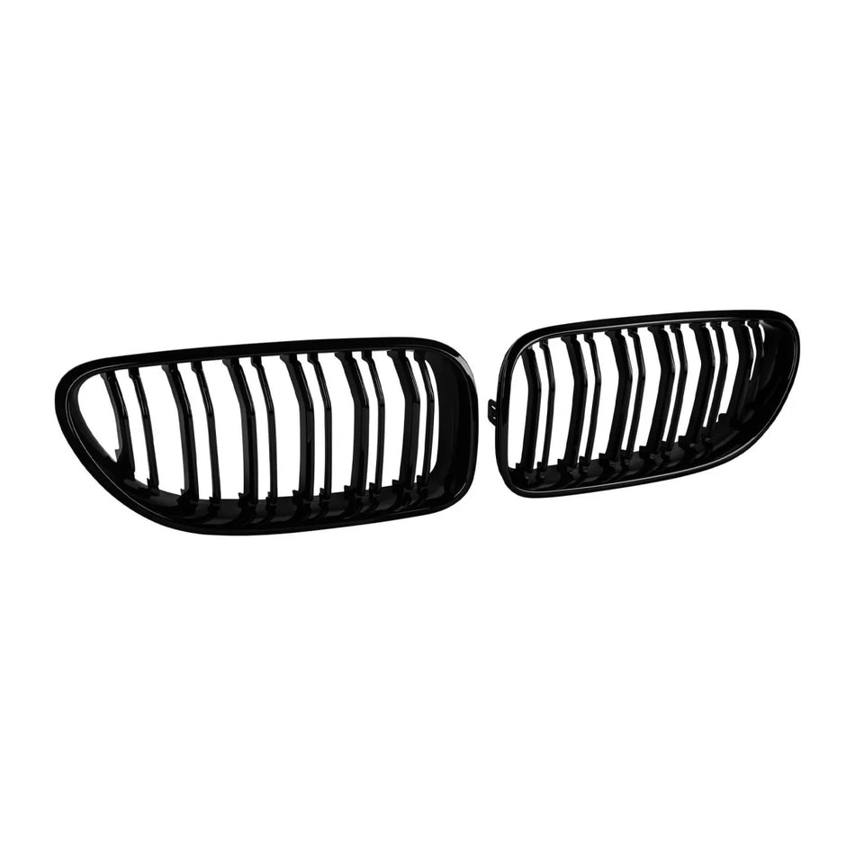 Griglia Doppia Listelli Neri Lucidi per BMW Serie 6 F06 2011-2018