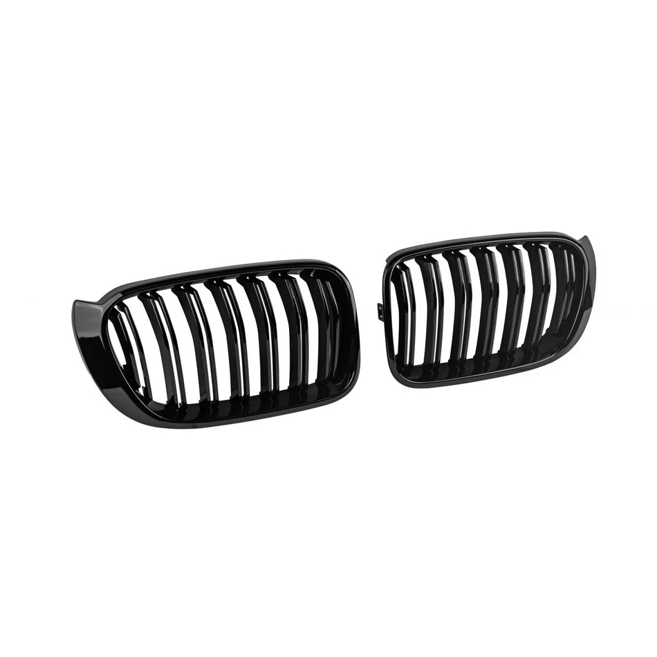 Doppia Griglia Anteriore Nera per BMW X3 F25 2014-2017 X4 F26 2014-2018