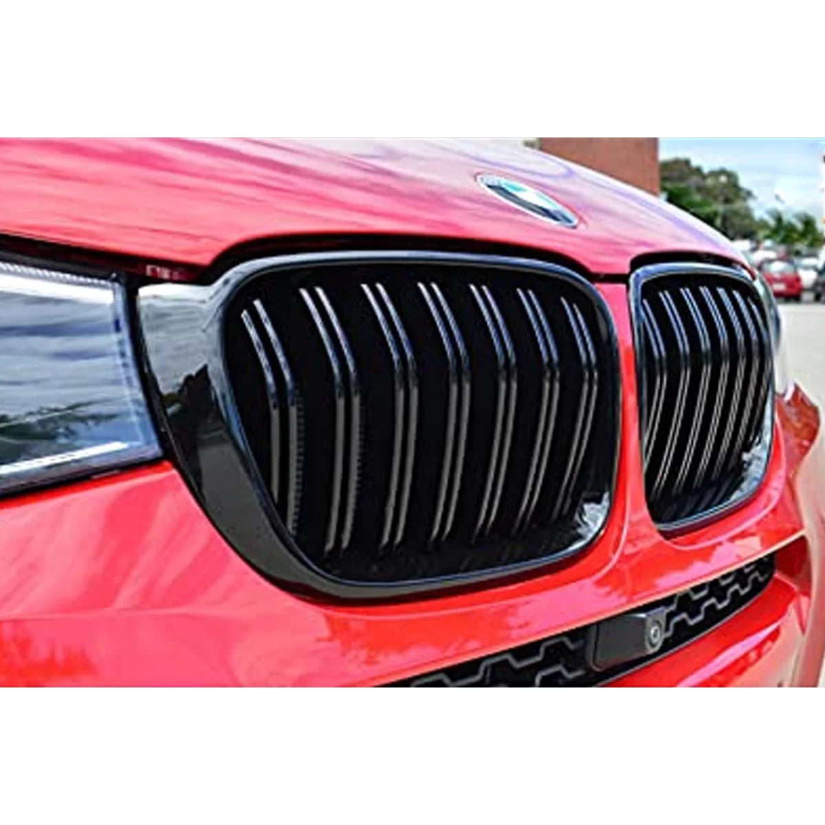 Doppia Griglia Anteriore Nera per BMW X3 F25 2014-2017 X4 F26 2014-2018