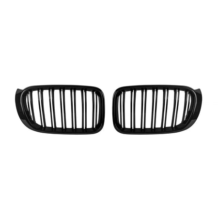Doppia Griglia Anteriore Nera per BMW X3 F25 2014-2017 X4 F26 2014-2018