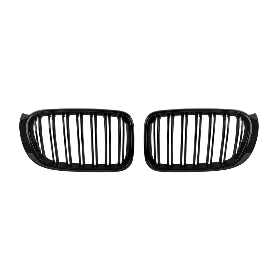 Doppia Griglia Anteriore Nera per BMW X3 F25 2014-2017 X4 F26 2014-2018