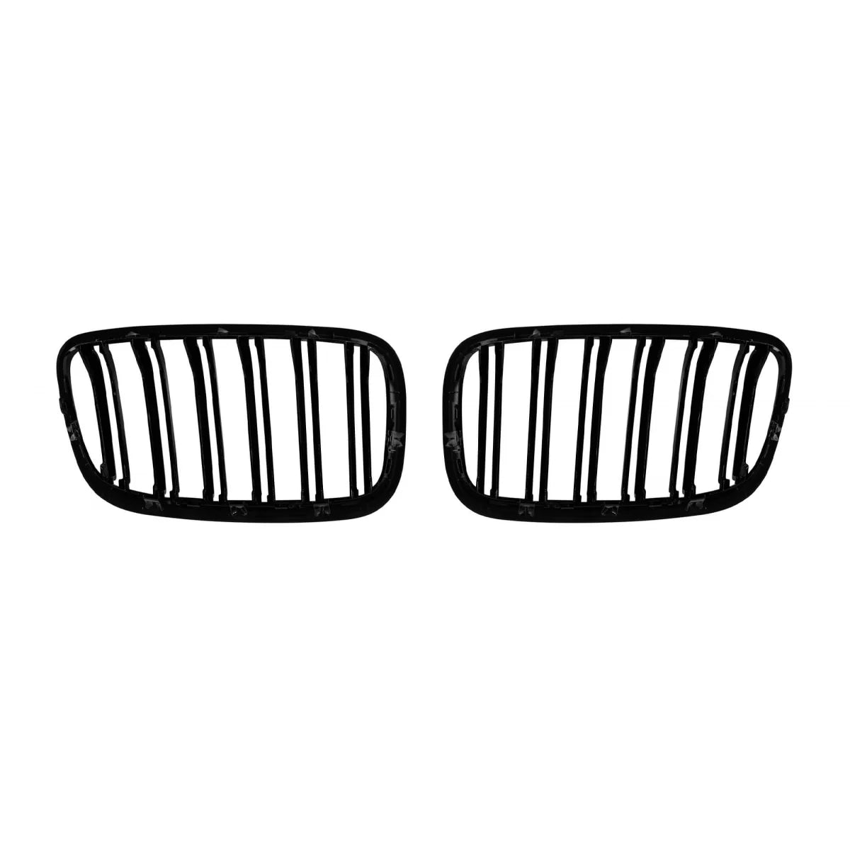 Griglia Doppia Barra Nero Lucido per BMW X5 E70 2007-2013
