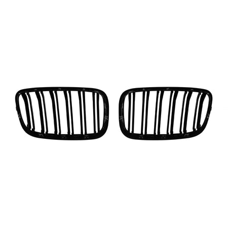 Griglia Doppia Barra Nero Lucido per BMW X5 E70 2007-2013