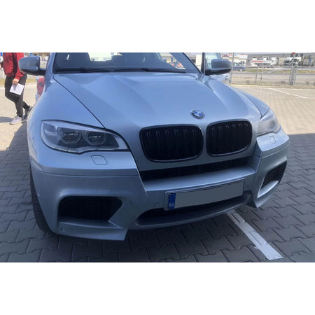 Griglia Doppia Barra Nero Lucido per BMW X5 E70 2007-2013