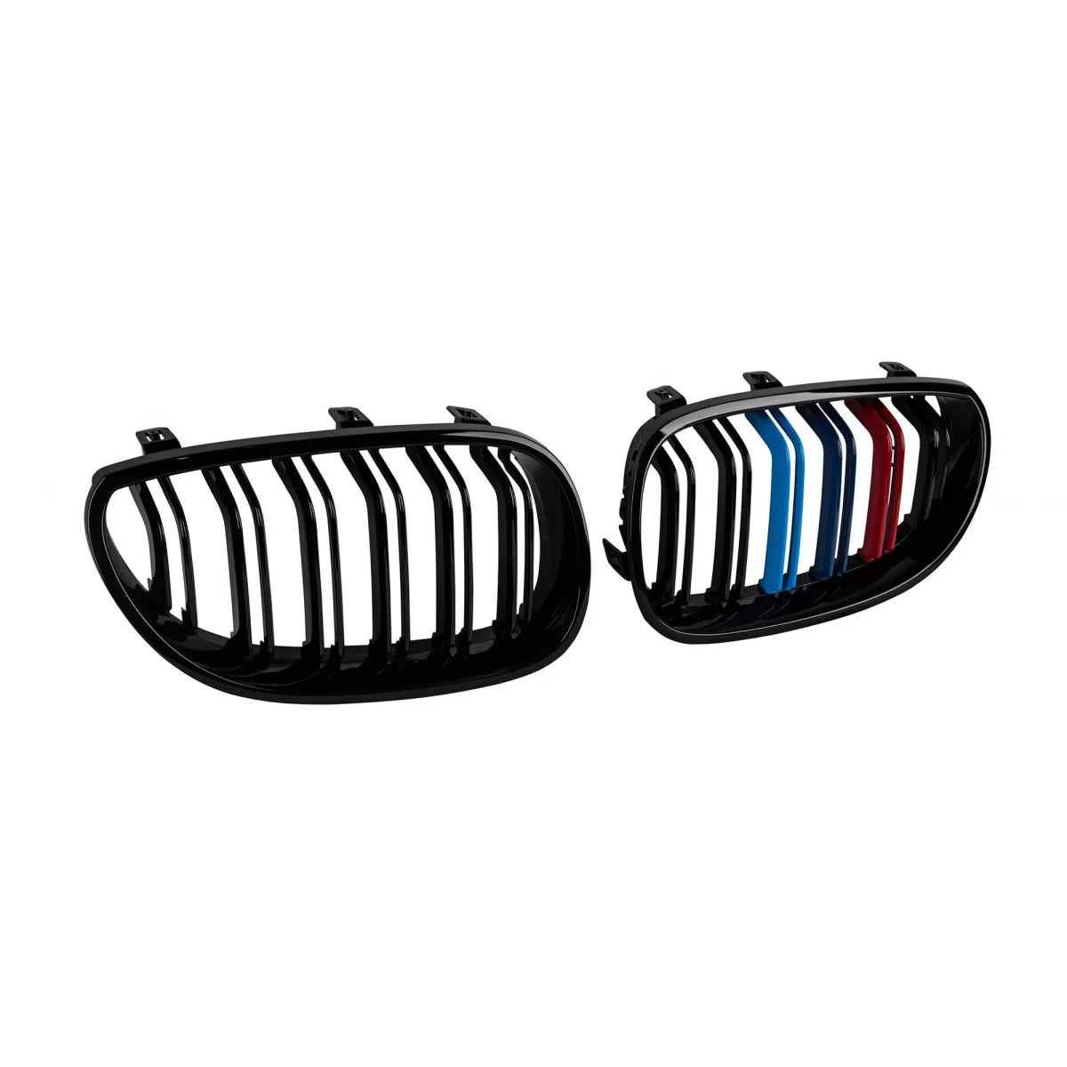 Griglie Doppie Nere Lucide con Decorazione M per BMW Serie 5 E60 2004-2010
