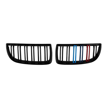 Griglia Doppia Nera con Decorazione M per BMW Serie 3 E90 2005-2008