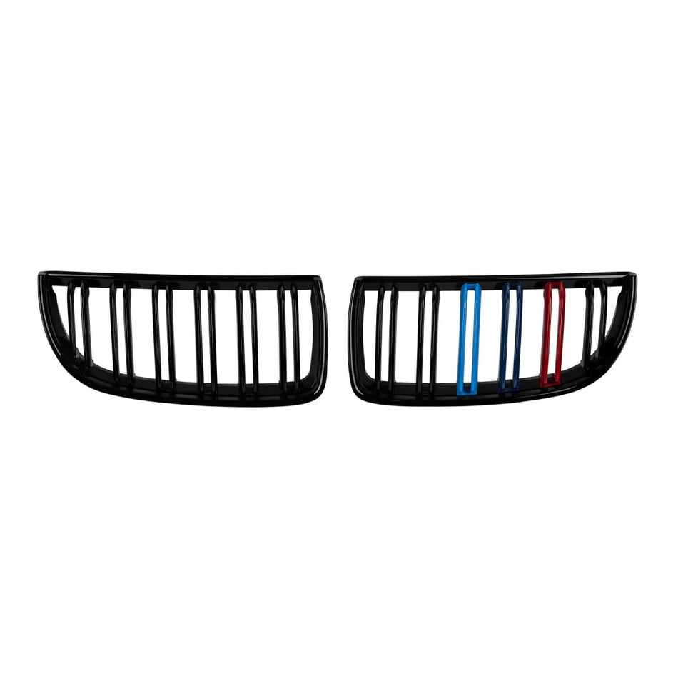 Griglia Doppia Nera con Decorazione M per BMW Serie 3 E90 2005-2008