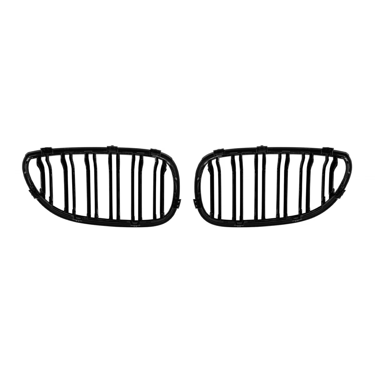 Griglie Doppie Nere Lucide con Decorazione M per BMW Serie 5 E60 2004-2010