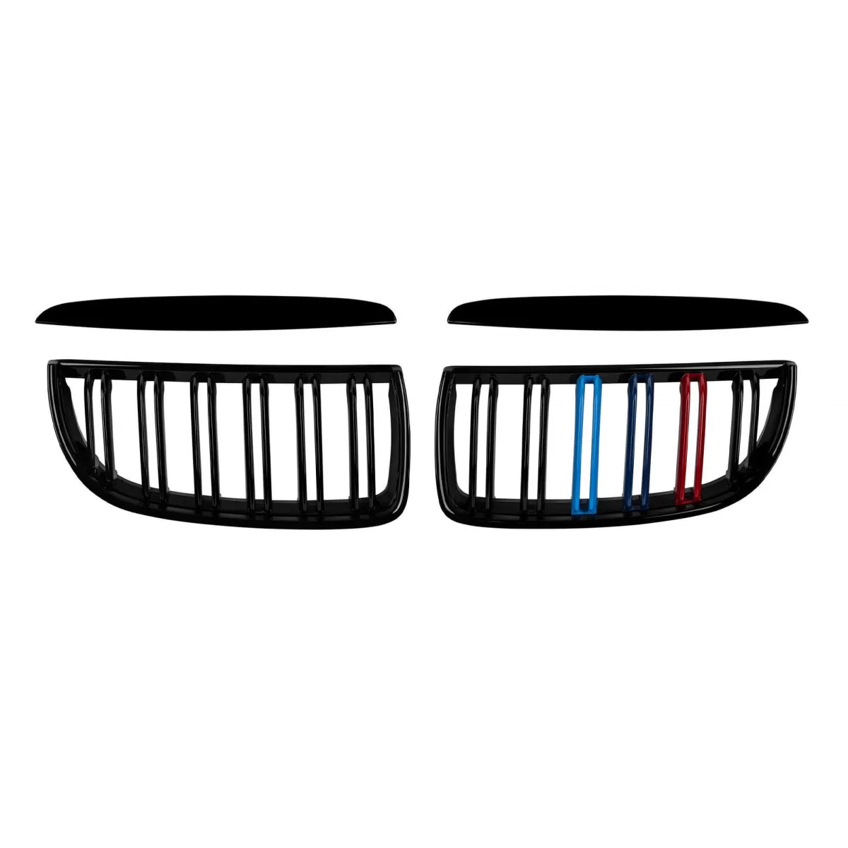 Griglia Doppia Nera con Decorazione M per BMW Serie 3 E90 2005-2008