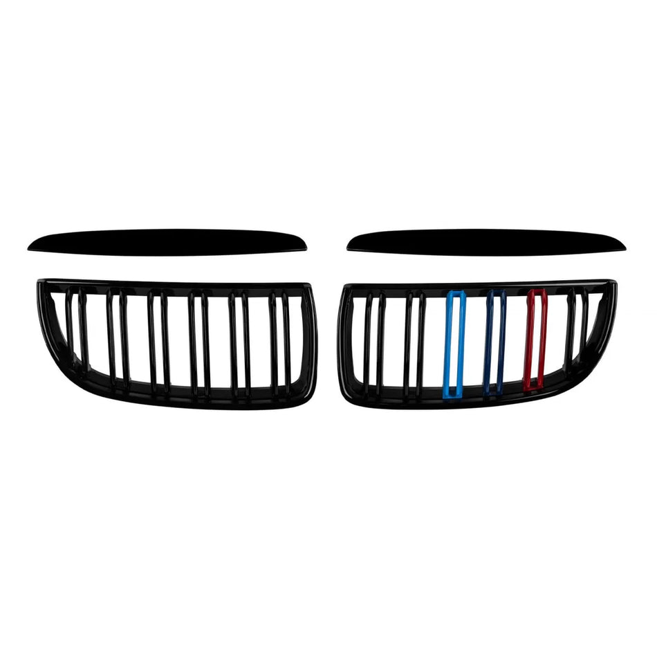 Griglia Doppia Nera con Decorazione M per BMW Serie 3 E90 2005-2008