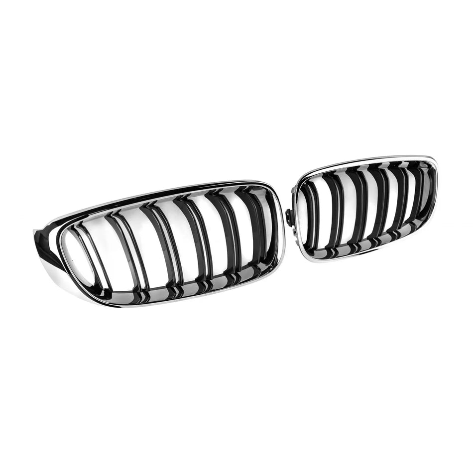 Griglia Doppia Listello Cromato Nero Anteriore BMW Serie 3 GT F34 2013-2016