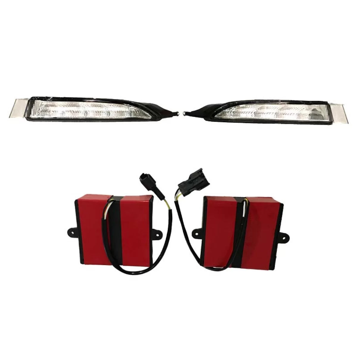 Luci Diurne Anteriori 2 Pezzi per Volkswagen Scirocco 08-14 R20 Look
