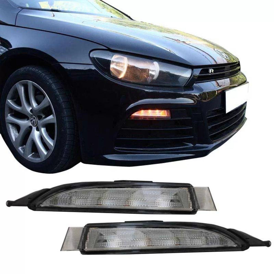 Luci Diurne Anteriori 2 Pezzi per Volkswagen Scirocco 08-14 R20 Look