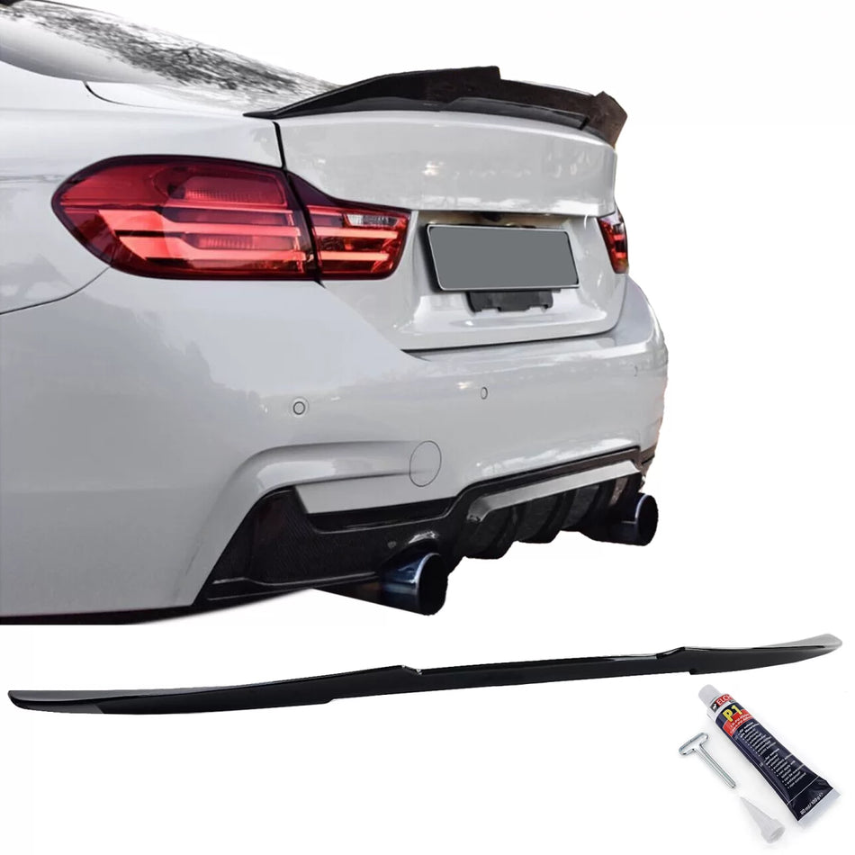 Spoiler Posteriore Ducktail Nero Lucido per BMW Serie 4 Coupe F32 2013-2021