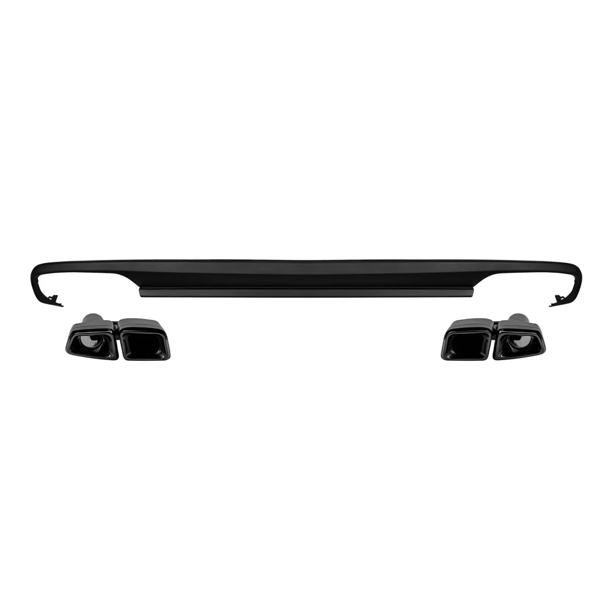 Diffusore Posteriore E63 con Terminali Neri per Mercedes Classe E W212 2009-2014