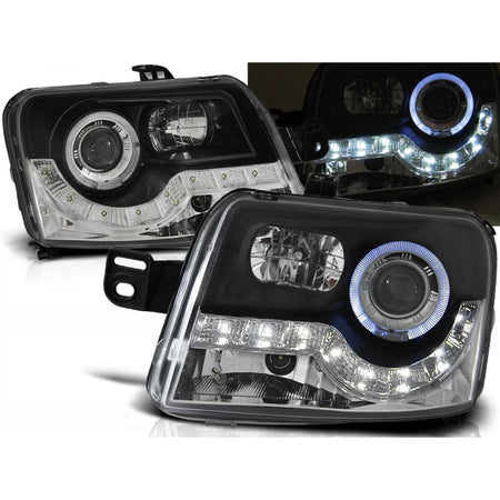 Fanale Daylight Nero Anteriore Fiat Panda 03-12