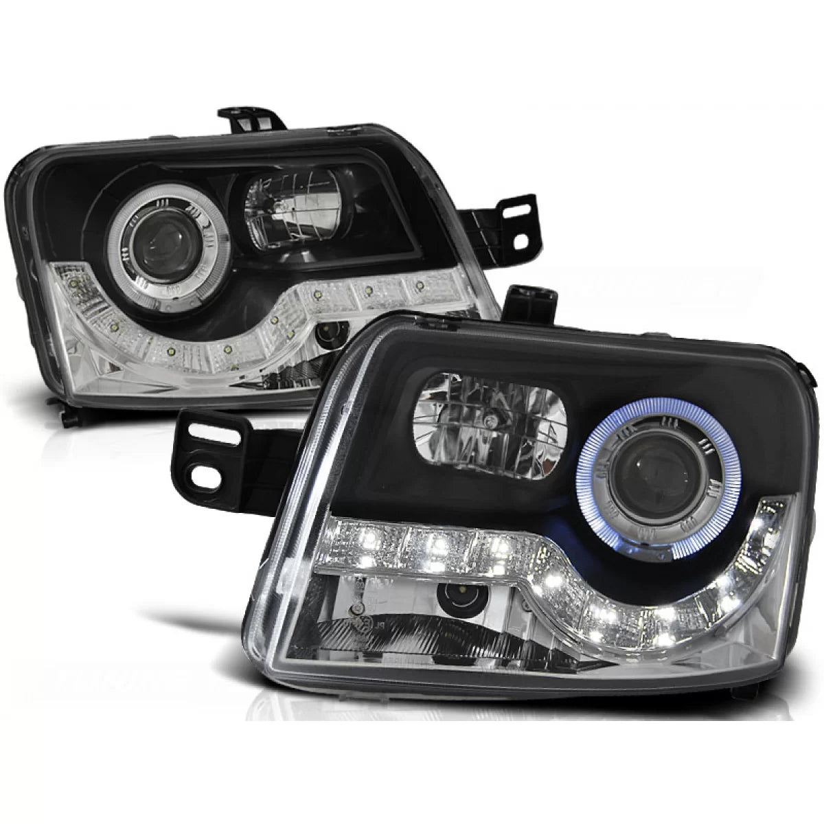 Fanale Daylight Nero Anteriore Fiat Panda 03-12