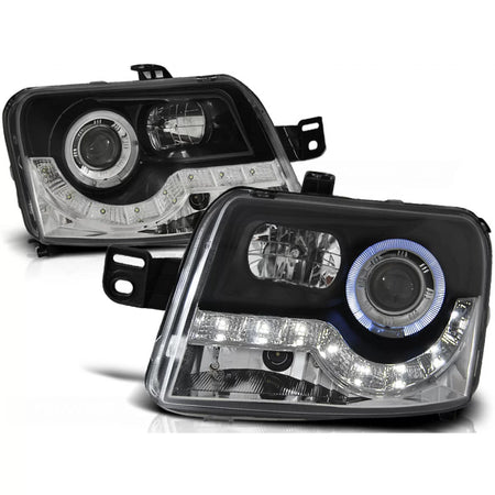 Fanale Daylight Nero Anteriore Fiat Panda 03-12