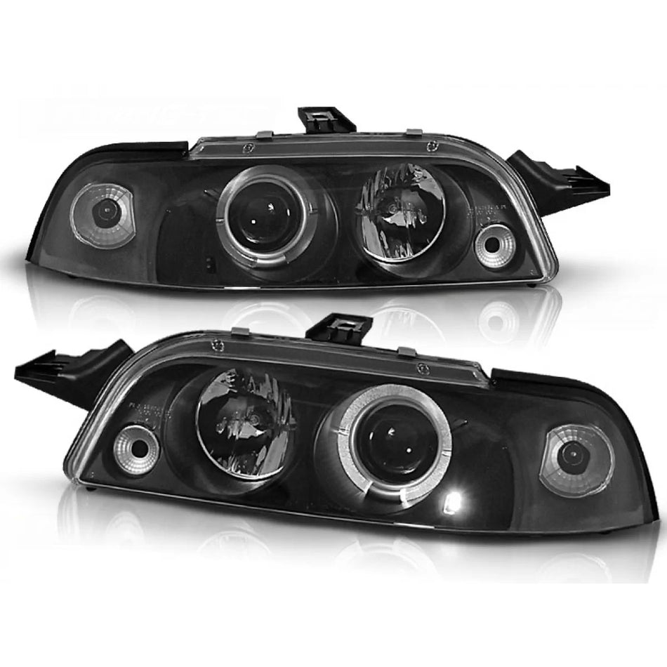 Fanale Anteriore Angel Eyes Nero per Fiat Punto 1 11.93-09.99
