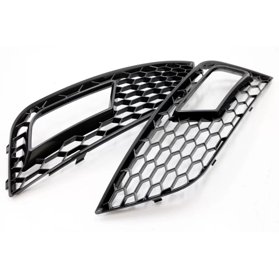 Fendinebbia Copri Anteriore Nero RS4 Design per Audi A4 B8 Facelift 2012-2015
