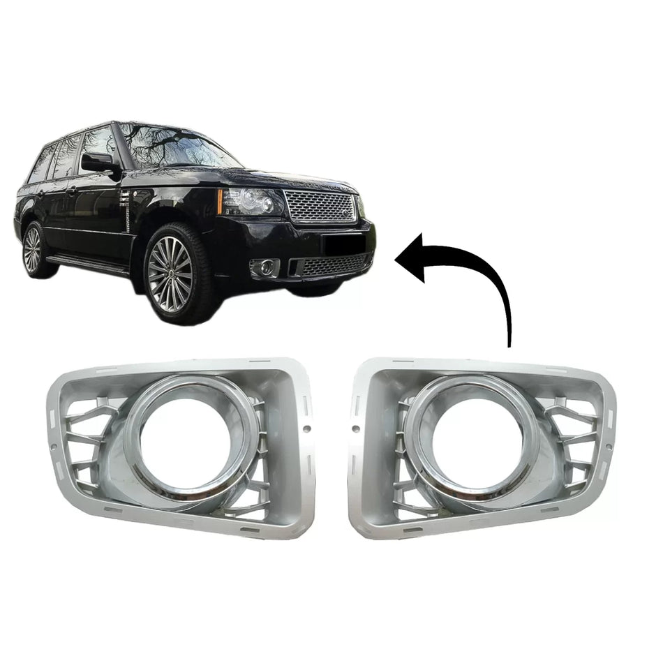 Fendinebbia Copri Luci Anteriori Argento Edition per Land Rover Range Rover