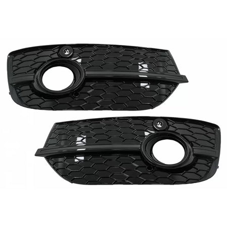 Fendinebbia Copri Griglie Laterali RS Design Nero Lucido per Audi Q3 8U