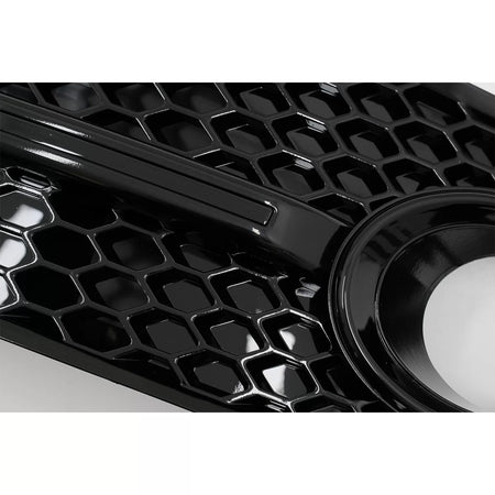 Fendinebbia Copri Griglia Laterale Piano Nero per Audi Q5 SUV 8R 2008-2011