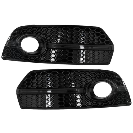 Fendinebbia Copri Griglia Laterale Piano Nero per Audi Q5 SUV 8R 2008-2011