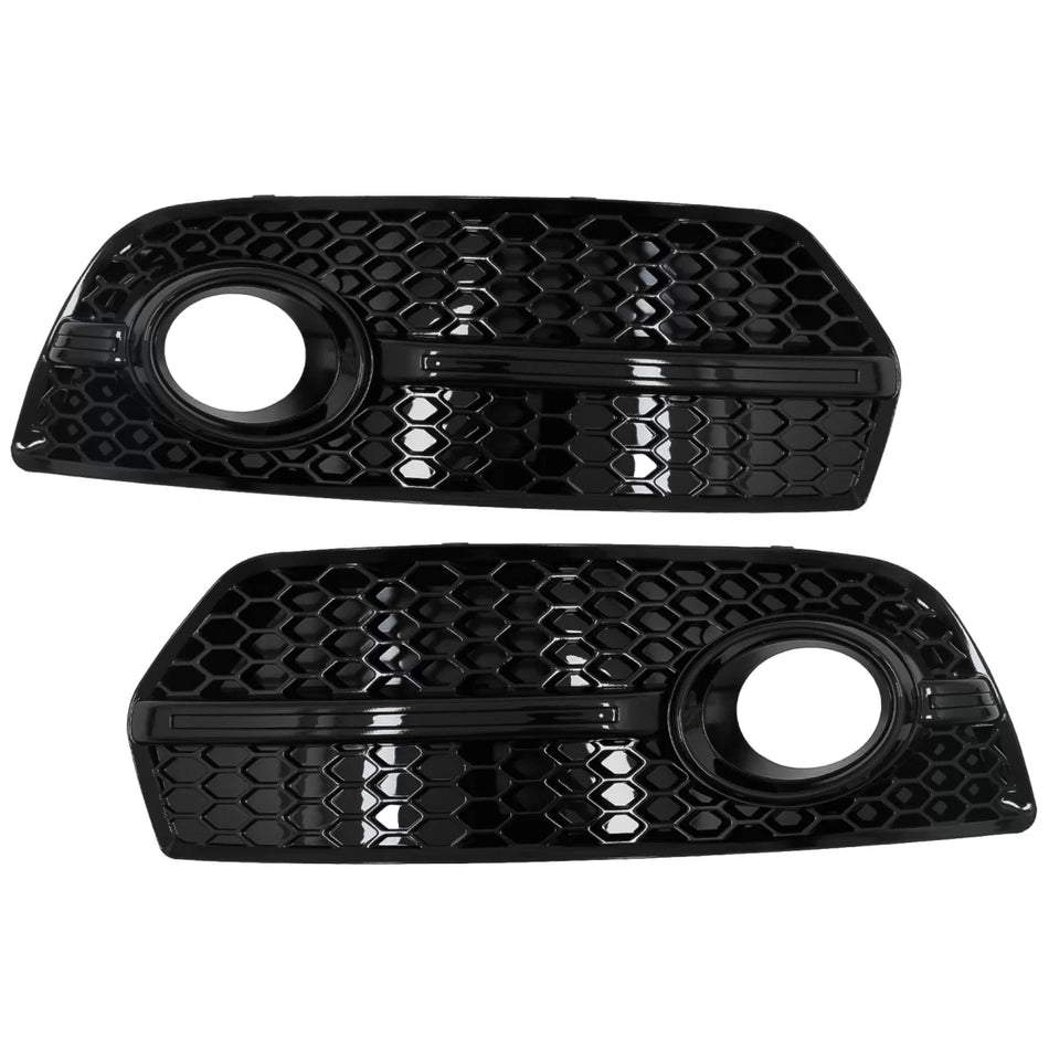 Fendinebbia Copri Griglia Laterale Piano Nero per Audi Q5 SUV 8R 2008-2011