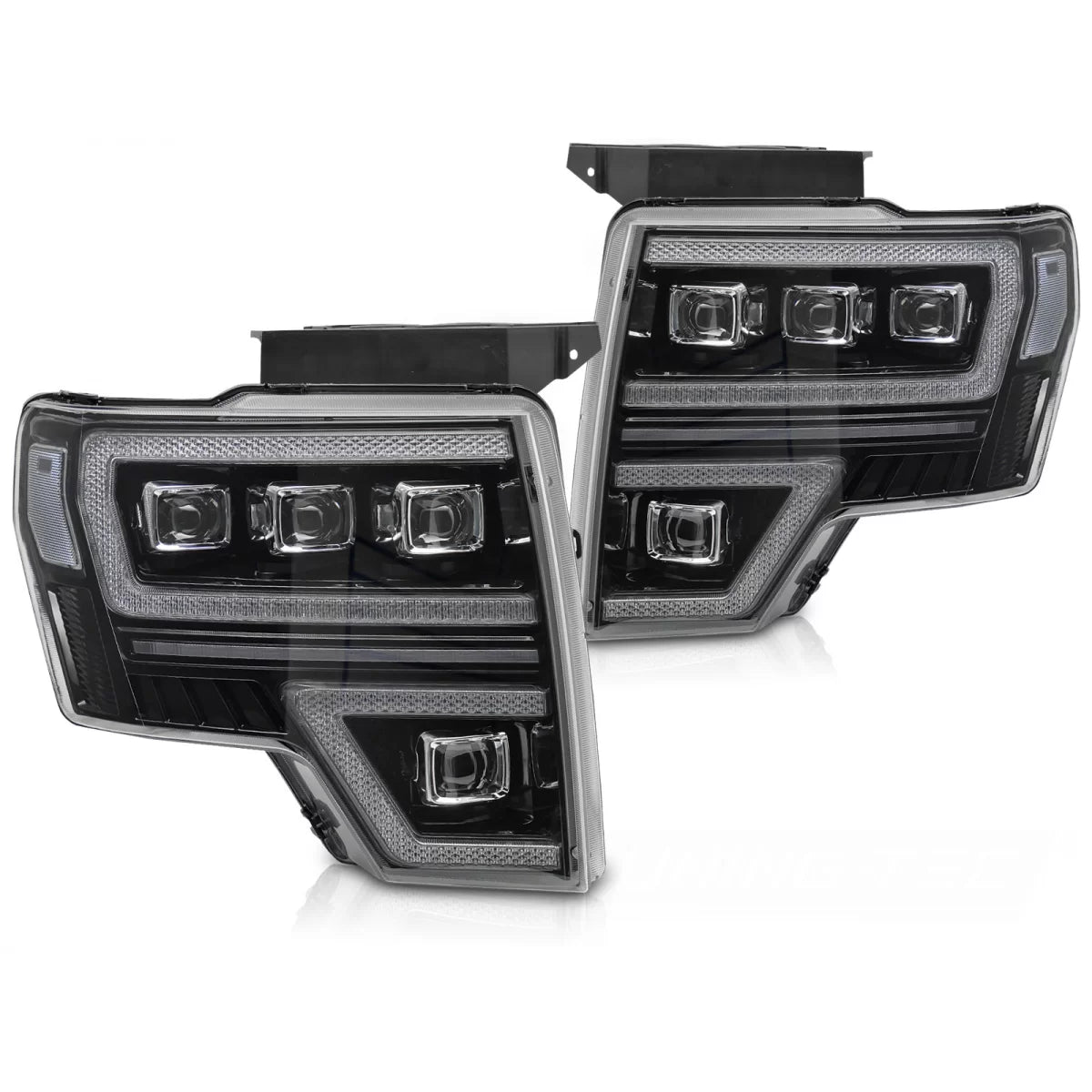 Luci Diurne Full LED Nere Anteriori Sequenziali per Ford F150 MK12 08-14