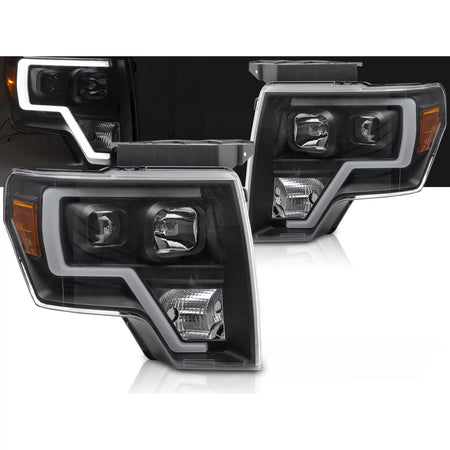 Fanale Tubolare Nero Anteriore Ford F150 MK12 2008-2014