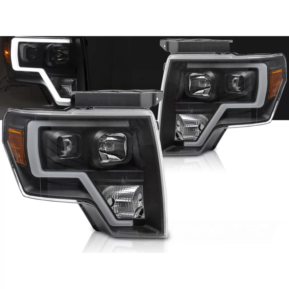 Fanale Tubolare Nero Anteriore Ford F150 MK12 2008-2014