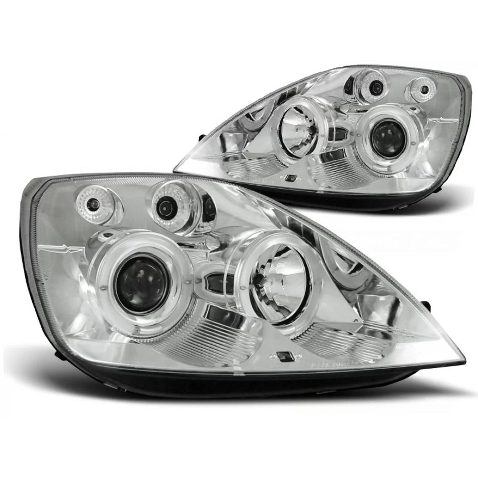 Fanale Angel Eyes Cromato Anteriore Ford Fiesta MK6 05.02-08.05