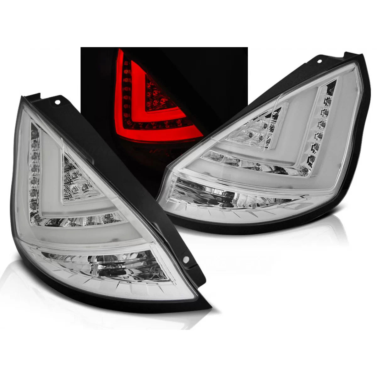 Barra LED Cromata Anteriore Ford Fiesta MK7 08-12 Hb