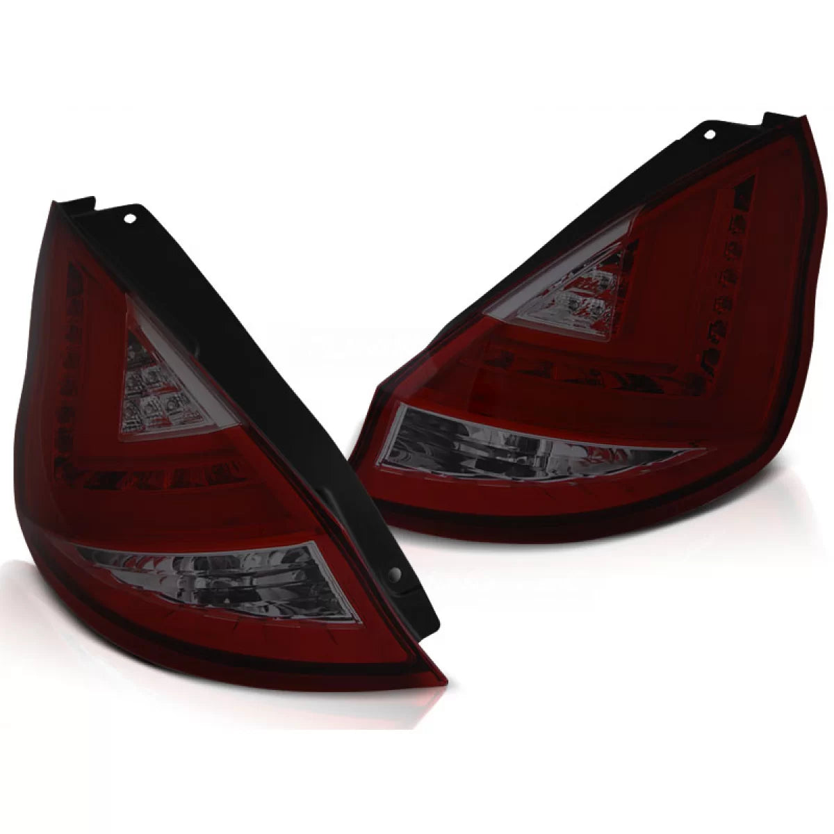 Barra LED Fanale Posteriore Rosso Fumè per Ford Fiesta MK7 12-16 Hb