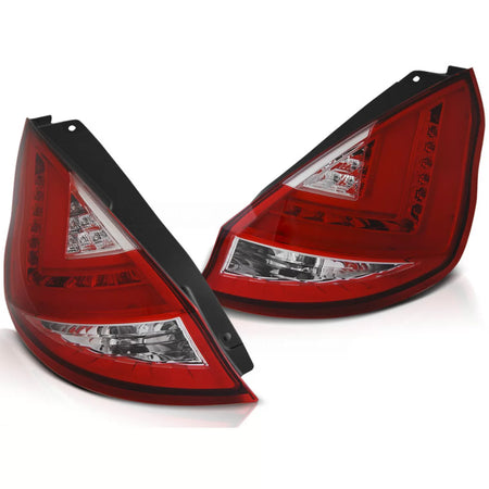 Barra LED Anteriore Rossa Bianca per Ford Fiesta MK7 12-16 Hb