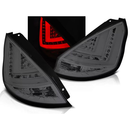 Fanale Posteriore Fumé con Barra LED per Ford Fiesta MK7 12-16 Hb