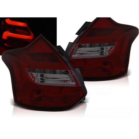 Barra LED Freccia Rossa Fumè Sequenziale Posteriore per Ford Focus 3 11-10.14