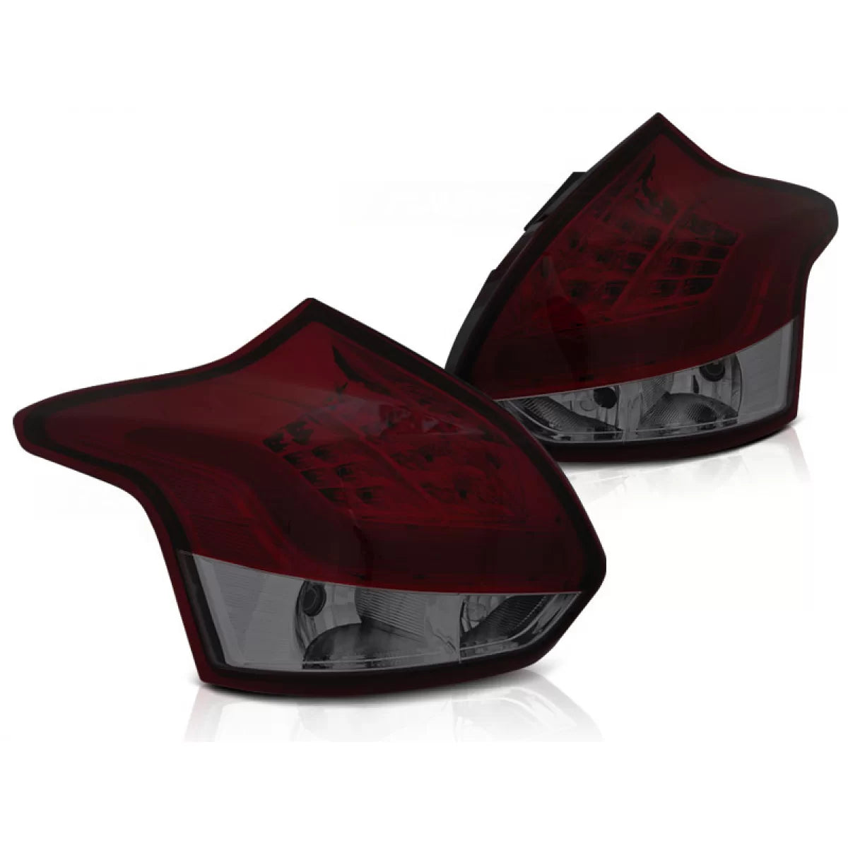 Fanale Posteriore Rosso Fumé LED per Ford Focus 3 Berlina 5 Porte 11-10.14