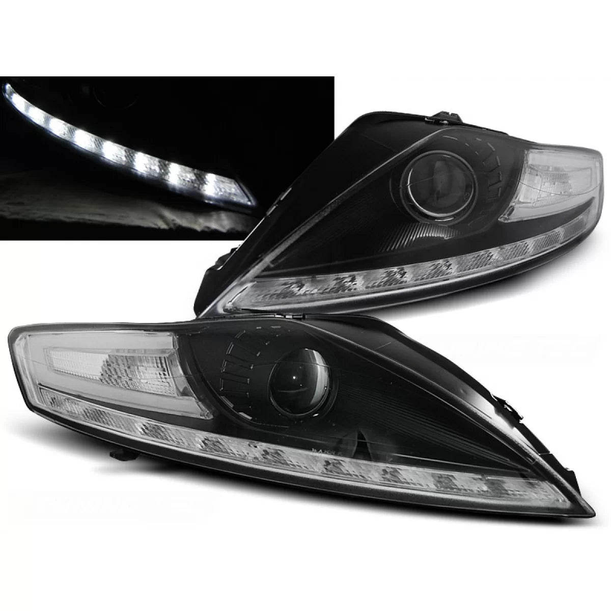 Fanale Daylight Nero Anteriore Ford Mondeo 07.07-11.10