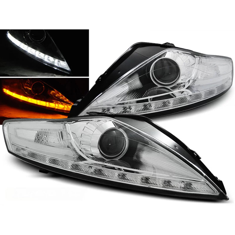 Faro Diurno Cromato con LED Anteriore Ford Mondeo 07.07-11.10