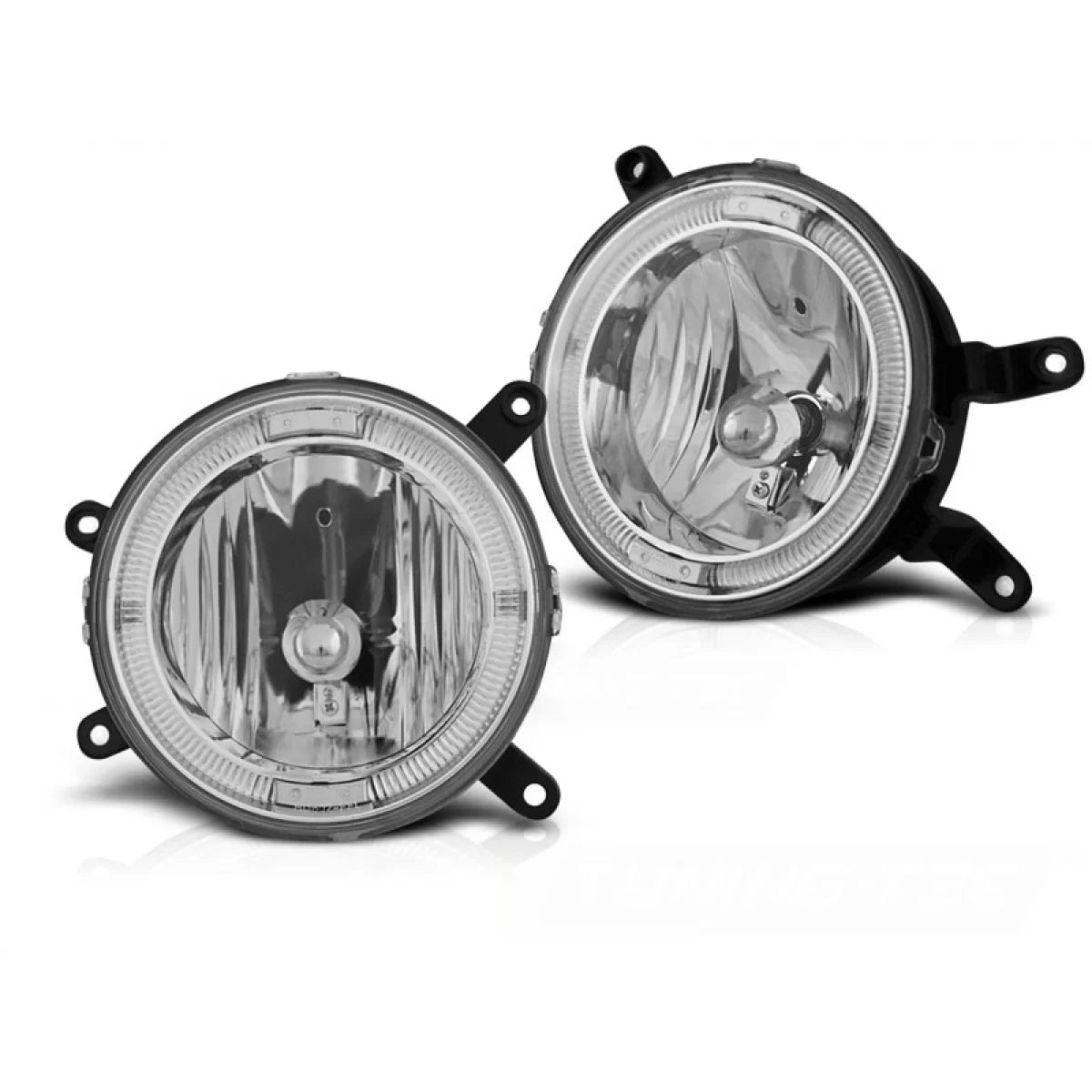 Fanale Angel Eyes Cromato Anteriore Ford Mustang 04-09