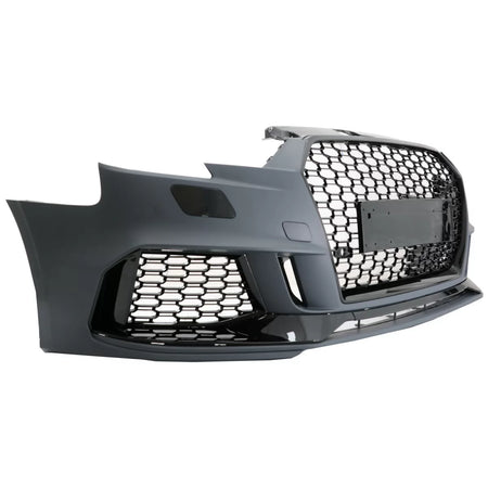 Paraurti Anteriore RS3 Design Nero Brillante per Audi A3 8V Facelift 2016-2019