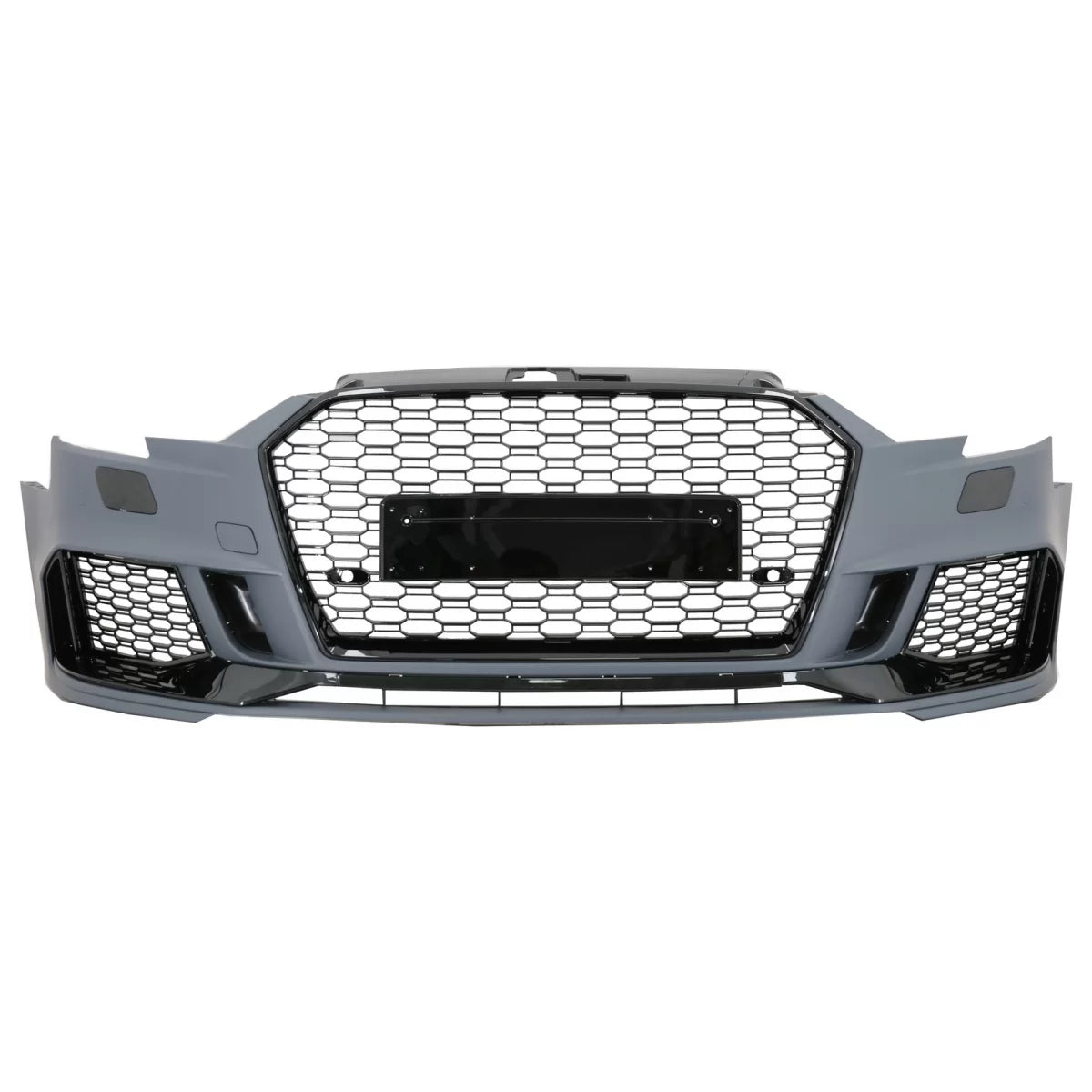 Paraurti Anteriore RS3 Design Nero Brillante per Audi A3 8V Facelift 2016-2019